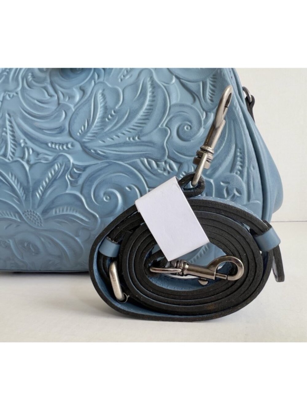 Patricia Nash Gracchi Tooled Leather Satchel & Matching Coin Purse NEW - Picture 7 of 16